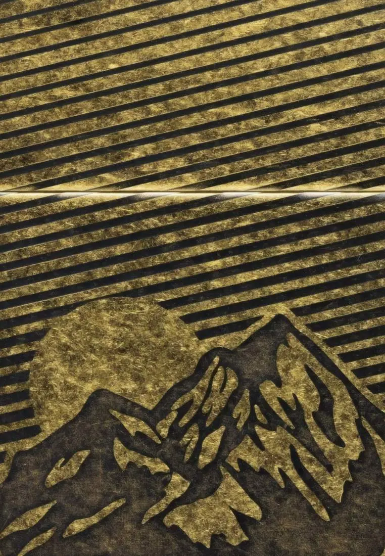Produktbild: Zippo 60007936 Mountain Antique Brass – gravierte Berge im Lustre-Design Frontausschnitt