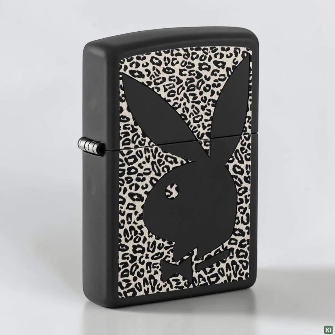 Produktbild: Zippo 60007908 Black Matte Playboy Bunny mit Leopardenmuster Szene