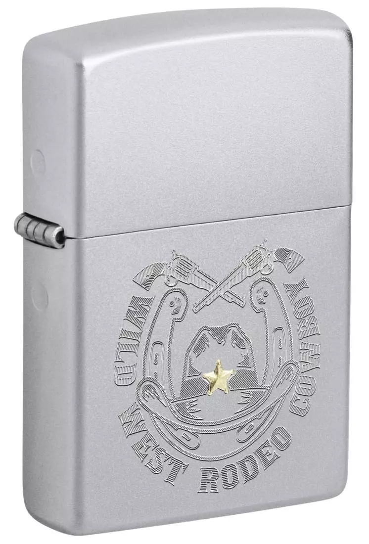 Produktbild: Zippo Wild West Cowboy chrom gebürstet Feuerzeug