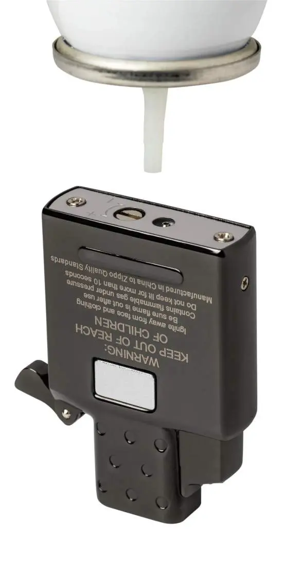 Produktbild: ZIPPO 2008085 Single-Flame Jet-Gaseinsatz Schwarz mit Piezo-Zündung auffüllen