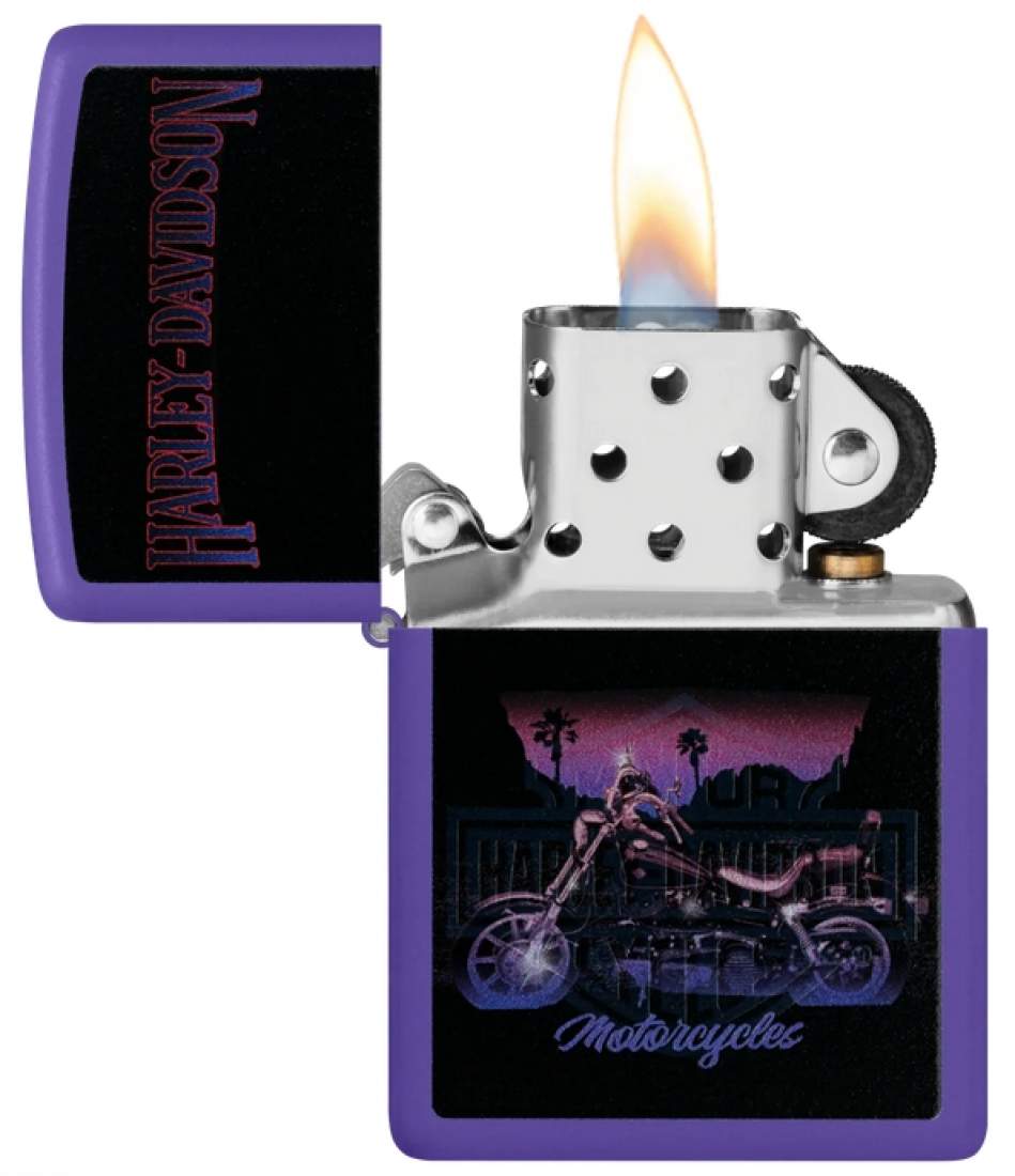 Produktbild: vidson Black Light Glow in the Dark Feuerzeug offen