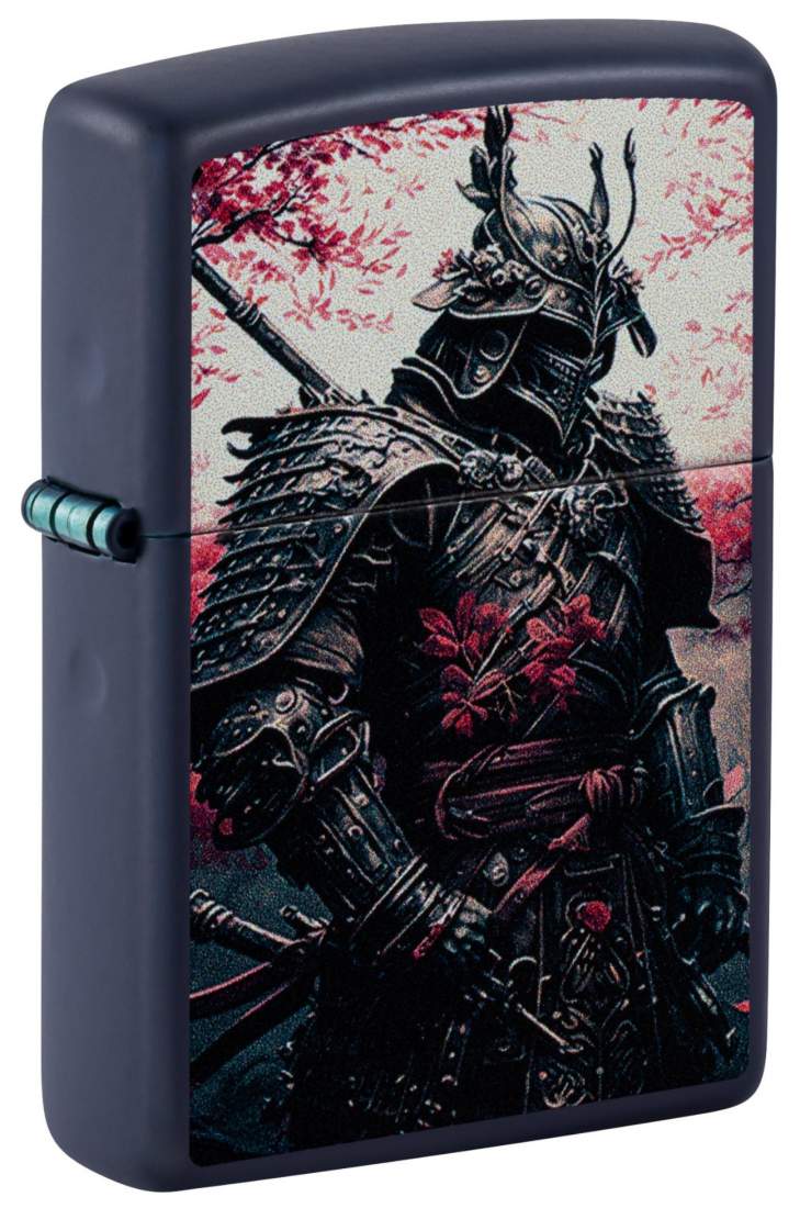 Produktbild: Zippo Samurai Warrior in Navy Blue Feuerzeug