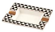 Produktbild Angelo Zigarrenascher New Bone China Keramik Dreiecke 2 Ablagen 20x17x3cm