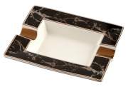 Produktbild Angelo Zigarrenascher New Bone China Keramik Marmordesign 2 Ablagen 20x17x3cm