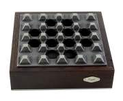 Produktbild Angelo Zigarrenascher Holz Metall 4 Ablagen 18x18x5cm