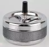 Produktbild Drehascher chrom-Nietenband 13cm