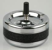 Bild zu Drehascher chrom-Kroko schwarz 13cm