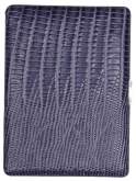 Produktbild Zigarettenetui Pearl Metall Leder blau Eidechse 100mm-9er