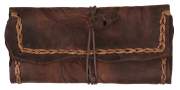 Produktbild Original MR Drehertasche Leder dunkelbraun antik Pyrografie Adler 16.5cm