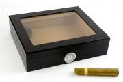 Produktbild Angelo Humidor schwarz Sichtfenster klein