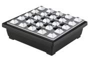 Produktbild Angelo Zigarrenascher Metall schwarz silberfarbend 4 Ablagen 18x18x6cm