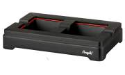 Produktbild Angelo Design Zigarrenascher Aluminium schwarz matt 2 Ablagen 22x14x4cm
