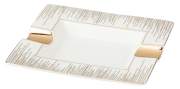 Produktbild Angelo Zigarrenascher New Bone China Keramik beige 2 Ablagen 20x17x3cm