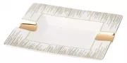 Produktbild Angelo Zigarrenascher New Bone China Keramik beige 2 Ablagen 20x17x3cm