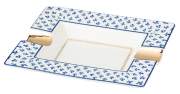 Produktbild Angelo Zigarrenascher New Bone China Keramik blau 2 Ablagen 20x17x3cm