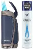 Produktbild Colibri E3 dunkelblau gunmetal Zigarren Feuerzeug mit 3-fach-Jet-Flamme