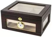 Produktbild Humidor Ebony matt mit Glasfenster