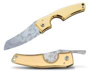 Produktbild Les Fines Lames Zigarrenmesser Le Petit Gold 18K Damasteel Bjorkmans Twist