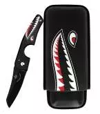 Produktbild Les Fines Lames Le Petit Flying Tigers Set - Zigarrenmesser & Case - Limited Edition
