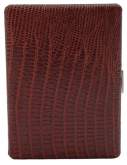 Produktbild Zigarettenetui Pearl Metall Leder braun Eidechse 100mm-9er