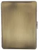 Produktbild Zigarettenetui Pearl Metall messingfarben 100mm-9er - 04626-31