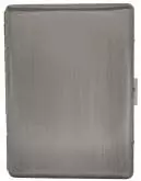 Produktbild Zigarettenetui Pearl Metall silberfarben 100mm-9er - 04726-81