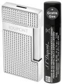 Produktbild S.T. Dupont Slimmy Feuerzeug chrom Diamond mit Fackel Jet Flamme 028120