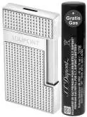 Produktbild S.T. Dupont Slimmy Feuerzeug chrom Diamond mit Fackel Jet Flamme 028120
