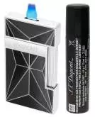 Produktbild S.T. Dupont Slimmy Fire X schwarz chrom Feuerzeug mit Fackel Jet Flamme 028277 + Gas
