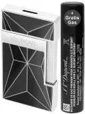 Produktbild S.T. Dupont Slimmy Fire X schwarz chrom Feuerzeuge mit Fackel Jet Flamme 028277