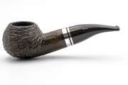 Savinelli Minerva Rustic 320 Pfeife dunkelbraun Half-Bent - Diplomat