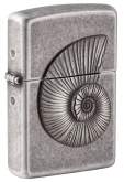 Produktbild Zippo Shell Ammonit Silber antik mit Emblem - 2008203