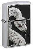 Produktbild Zippo Snake Red Eyes Chrom satin Emblem Schlangenzauber - 2008204