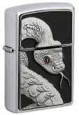 Produktbild Zippo Snake Red Eyes Chrom satin Emblem Schlangenzauber - 2008204
