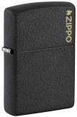 Produktbild Zippo Black Crackle mit Zippo Logo Gravur - 60007448