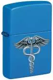Produktbild Zippo Caduceus Sky Blue Matte Color Image - 60007387