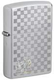 Produktbild Zippo Chess Chrom satin mit Schachbrettmotiv Gravur - 60007565