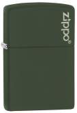 Produktbild Zippo Classic Green Matte Basismodell grün matt mit Zippo Logo - 60001568