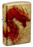 Produktbild Zippo Drache und Samurai Messing 540 Fusion rot - 60007647