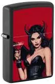 Produktbild Zippo Devil Vampire schwarz matt mit Color Image Druck - 60007573