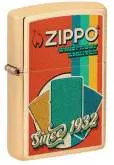 Produktbild Zippo Retro Farbmuster Messing gebürstet mit Color Image Druck - 60007703