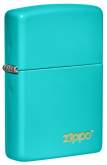Produktbild Zippo Flat Turquoise Basismodell Türkis mit Zippo Logo - 60005827