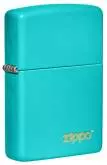 Produktbild Zippo Flat Turquoise Basismodell Türkis mit Zippo Logo - 60005827