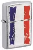Produktbild Zippo French Motto Chrom gebürstet mit Emblem - 2008090