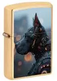 Produktbild Zippo Futuristic Robo Dog Messing gebürstet mit Color Image Druck - 60007644