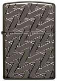 Produktbild Zippo Geometric Weave Armor Case Black Ice mit Tiefen-Gravur - 60005201