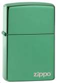 Produktbild Zippo High Polish Green Basismodell Chameleon grün mit Logo - 60001258