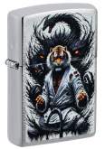 Produktbild Zippo Karate-Tiger chrom gebürstet mit Farbbild - 60007646