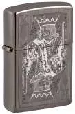 Produktbild Zippo Kings of Diamonds Karo König Black Ice mit Laser-Gravur - 60007564