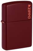 Produktbild Zippo Merlot Dunkelrot Basismodell mit Zippo Logo Druck - 60007115